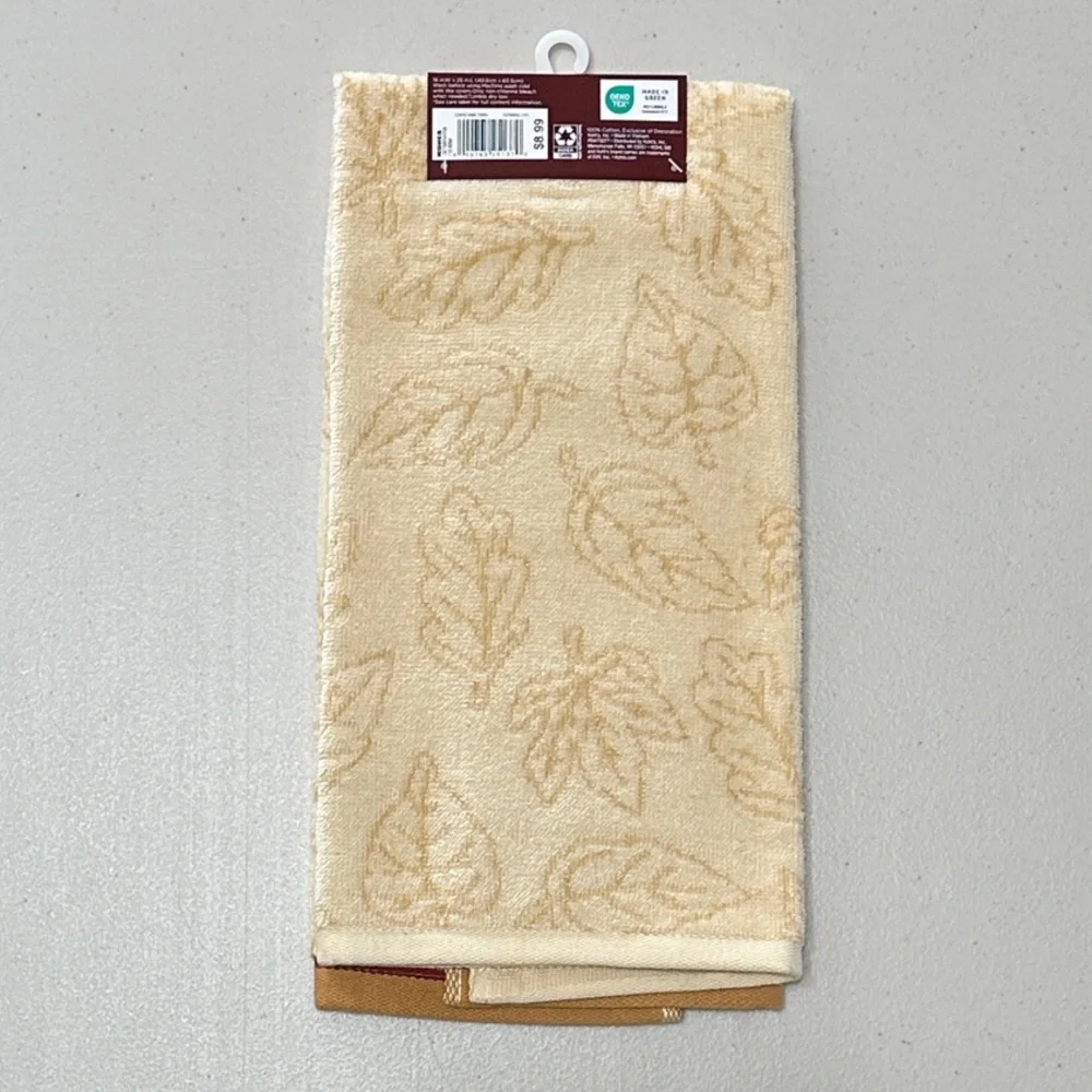 Celebrate Together Fall Hand Towel - Cream and Red